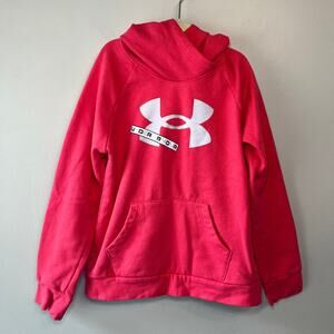 Under Armour Girls Fleece Hoodie Sweatshirt Hot Pink Size Youth Medium